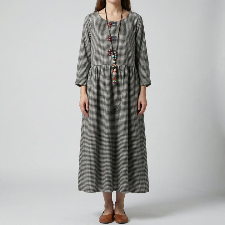 Swinova - Long-Sleeve High-Waist Maxi Dress