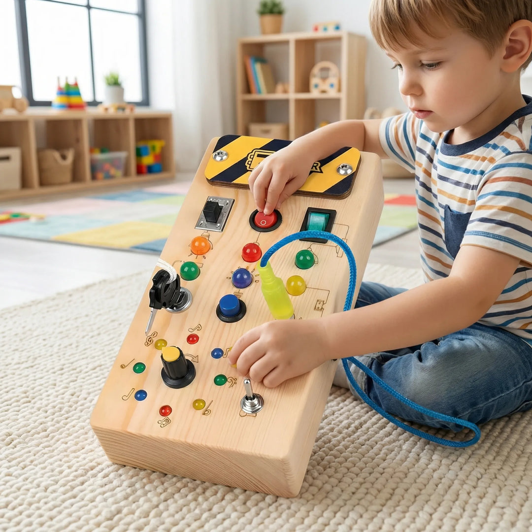 Switchly - Montessori LED Light Switch Activity Board