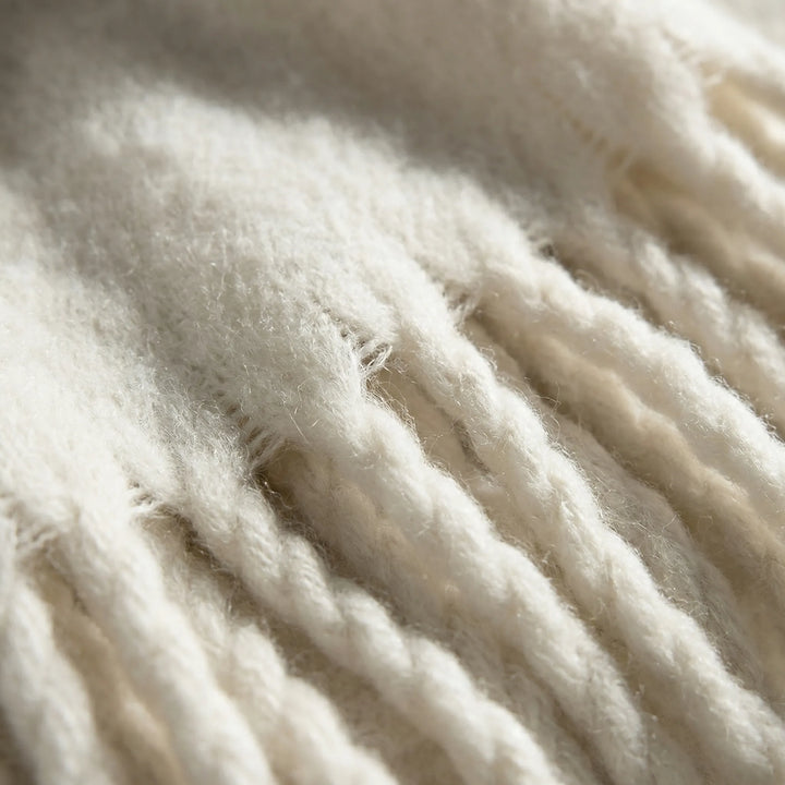 Tasselyn - Long Tassel Fringe Wrap Scarf