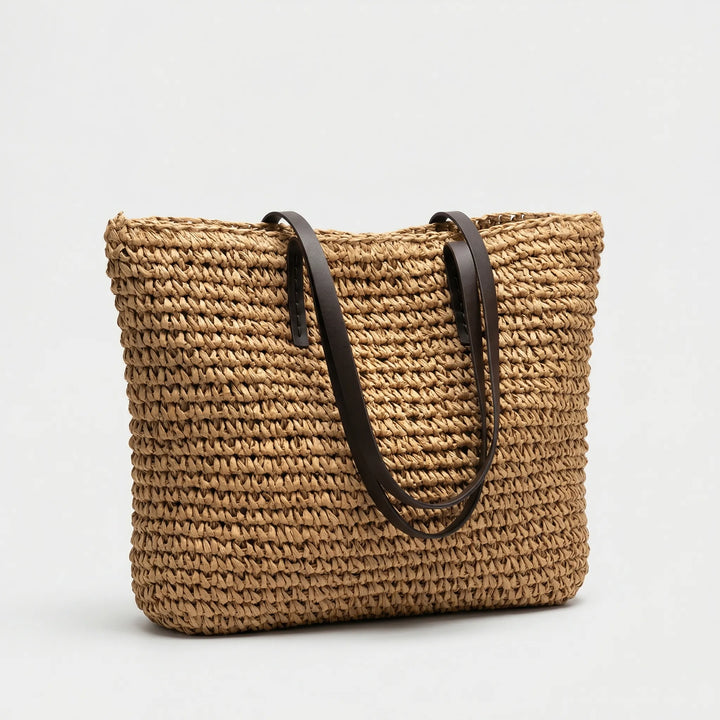 Textura - Woven Structured Large Tote Bag