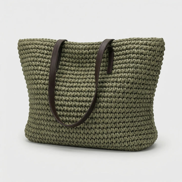 Textura - Woven Structured Large Tote Bag
