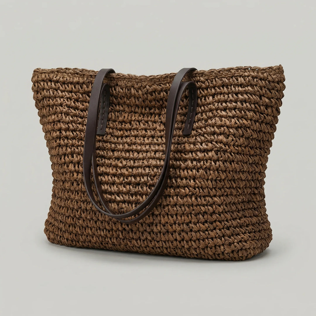 Textura - Woven Structured Large Tote Bag