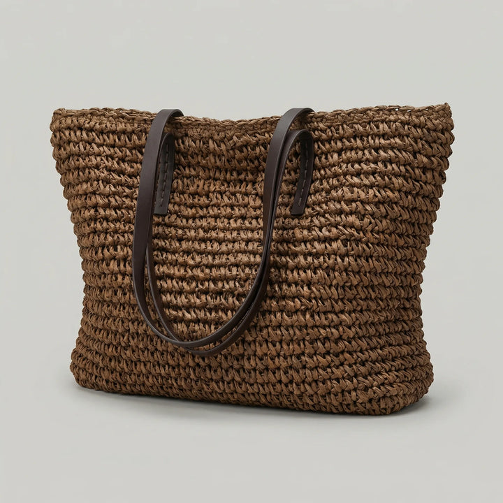 Textura - Woven Structured Large Tote Bag