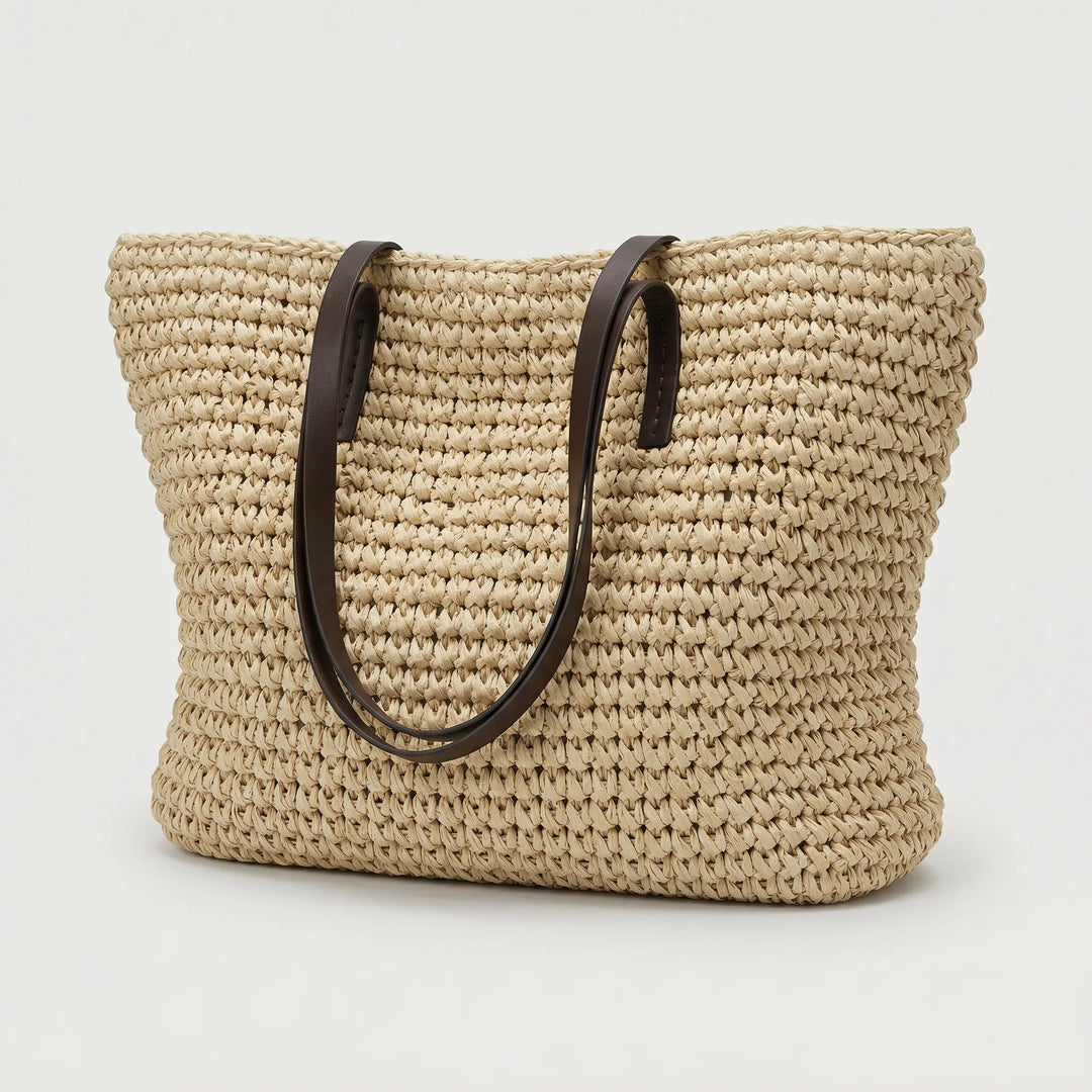 Textura - Woven Structured Large Tote Bag