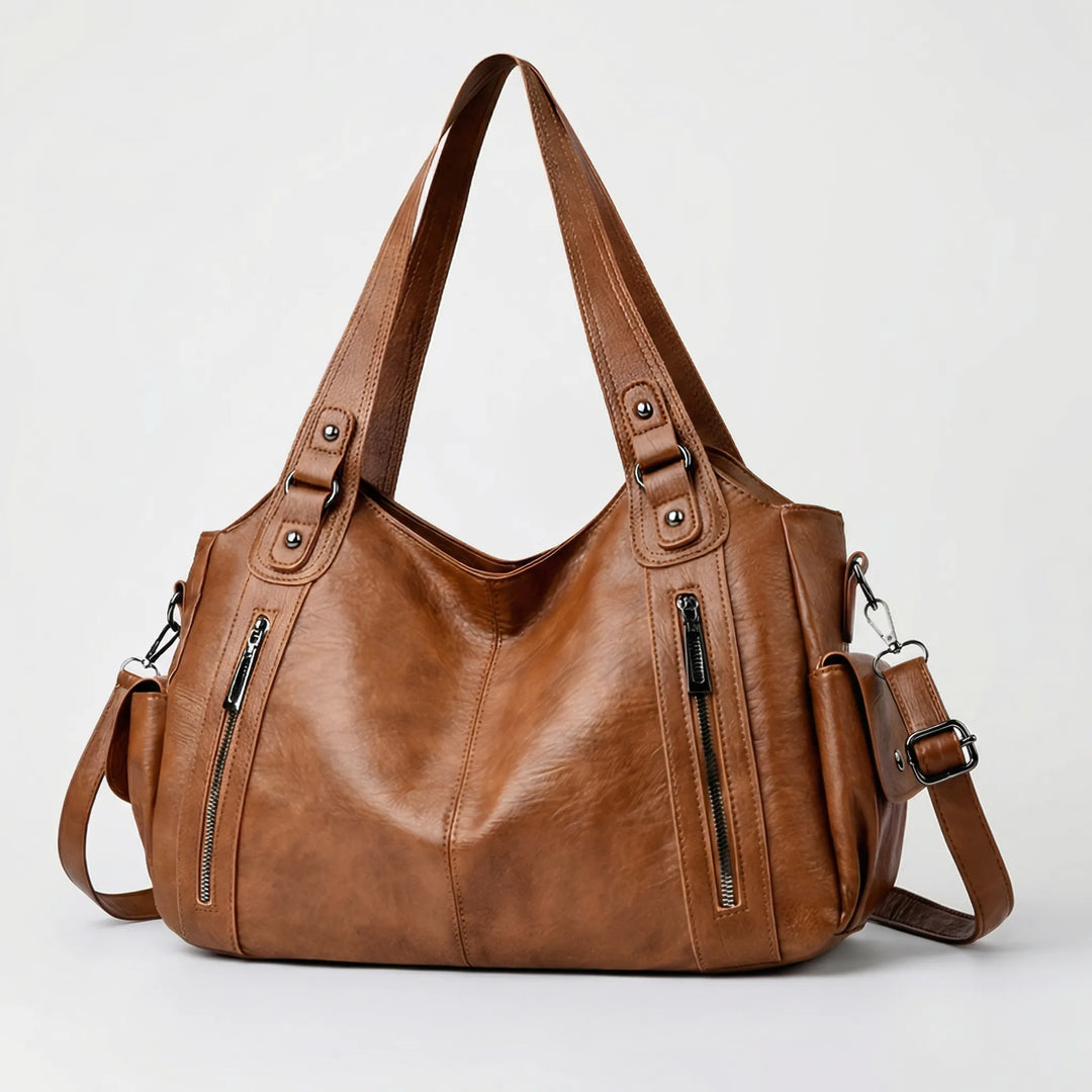 Tottela - Multi-Pocket Structured Tote Bag