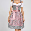 Traditionell Dirndl Med Snörning Klänning För Kvinnor