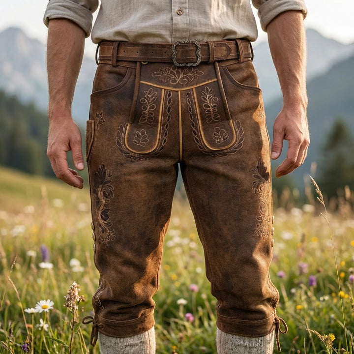 Trachtenix - Embroidered Traditional Short Trousers