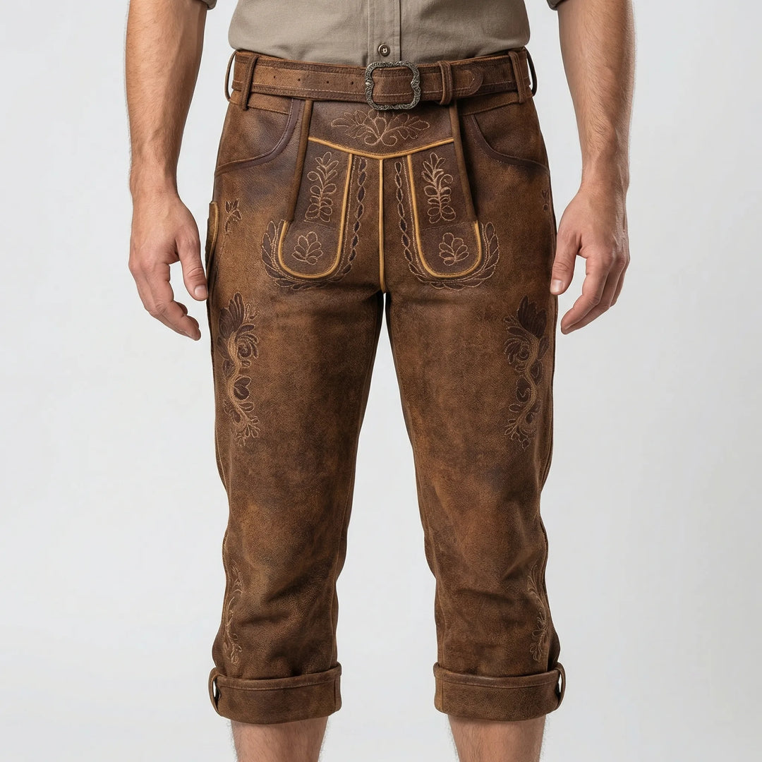 Trachtenix - Embroidered Traditional Short Trousers