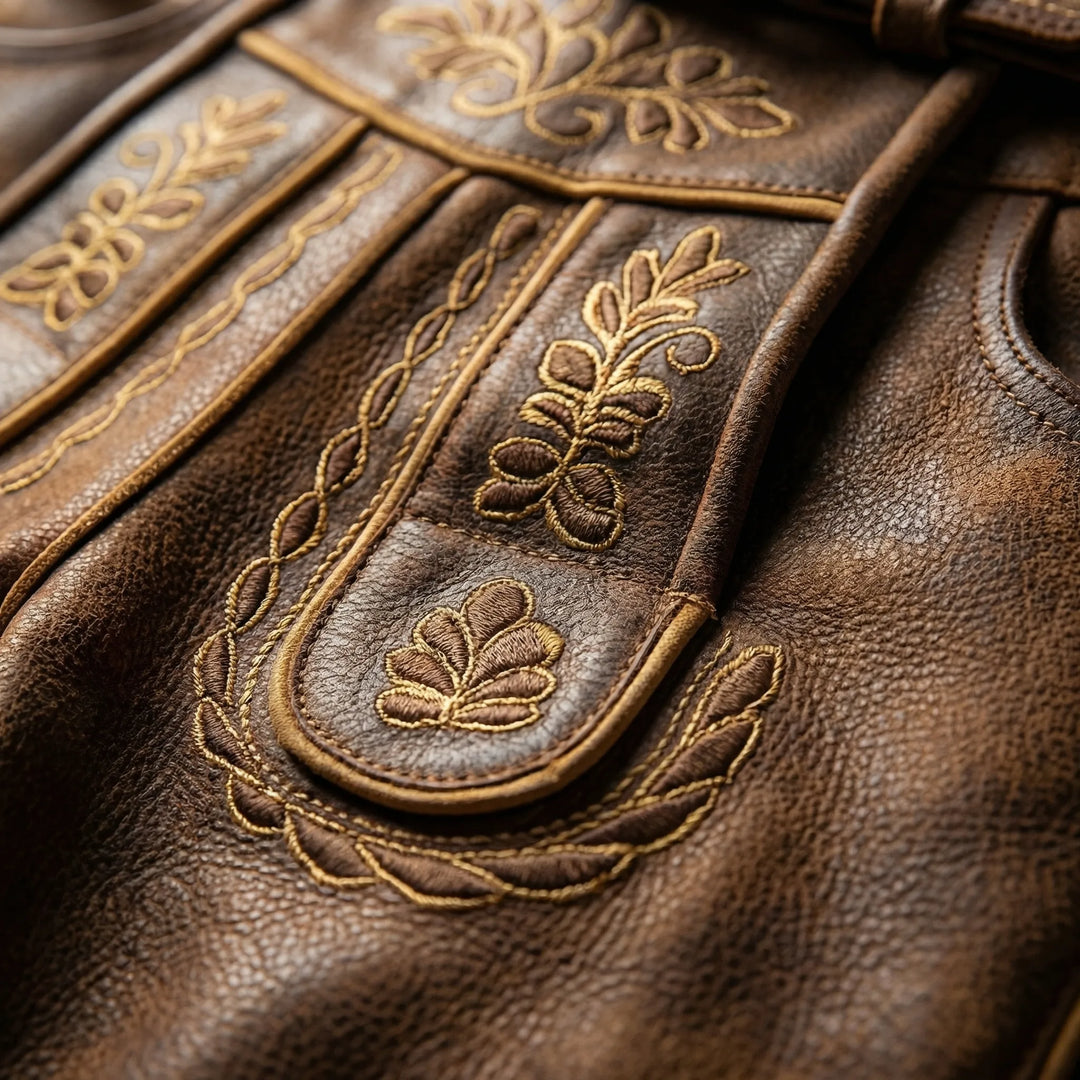 Trachtenix - Embroidered Traditional Short Trousers