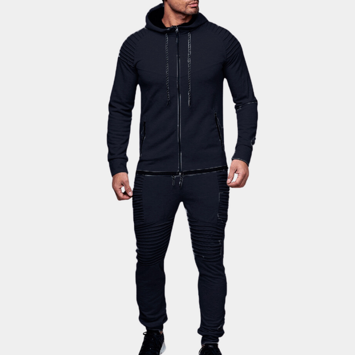 Avslappnad Hooded Tracksuit för Män