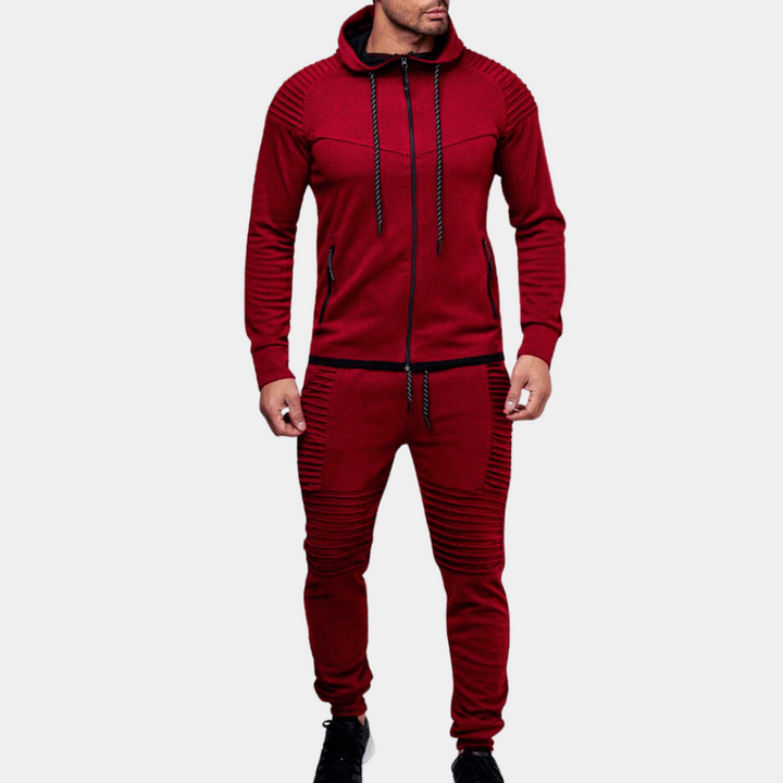 Avslappnad Hooded Tracksuit för Män