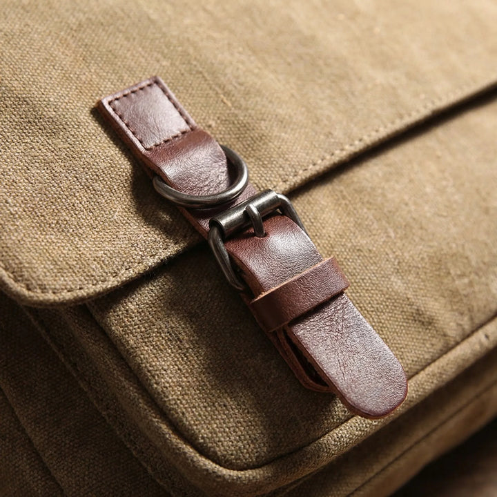 Traveaux - Adjustable Strap Canvas Messenger Bag