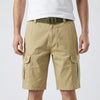 Multi-Fickor Avslappnad Passform Cargo Shorts för Män