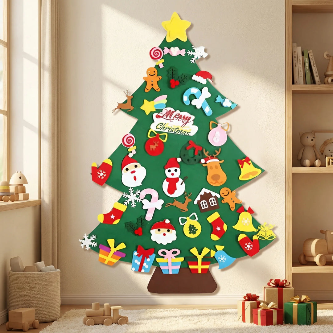 Treevli - Wall-Hung Felt Christmas Tree Set