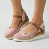 Ortopedisk Wedge Sandal Med Ankelrem