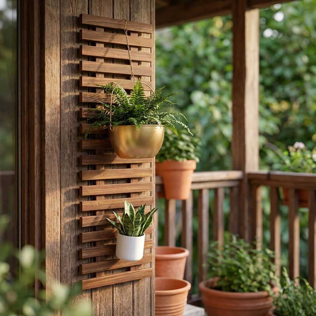 Trellova - Slatted Wall-Mounted Plant Display Panel