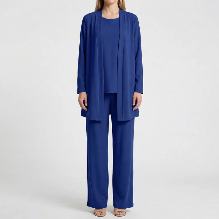 Trevona - 3-Piece Coordinated Long-Sleeve Pantsuit