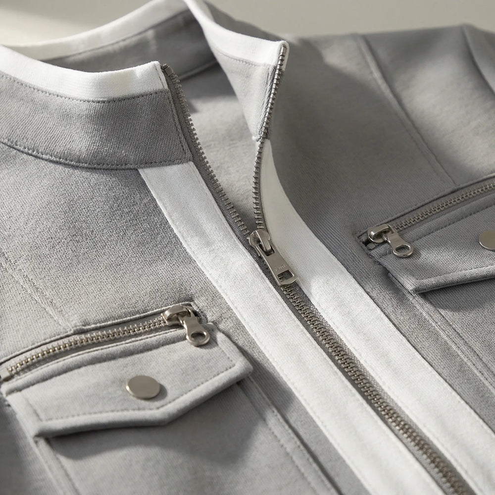 Trimova - Zip-Front Jacket And Pants Set