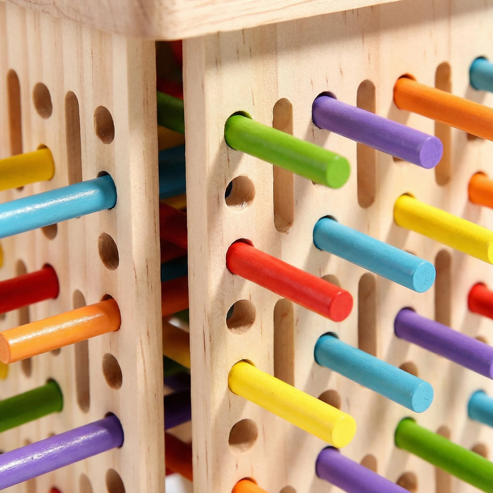 Trixalo - 3-In-1 Wooden Tower Game Set