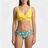 Wrap-Top Blommig Tvådelad Baddräkt Bikini Set