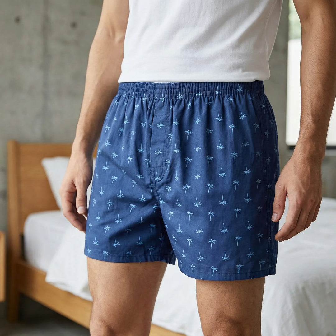 Tropivibe - Tropical Print Loose Boxer Set