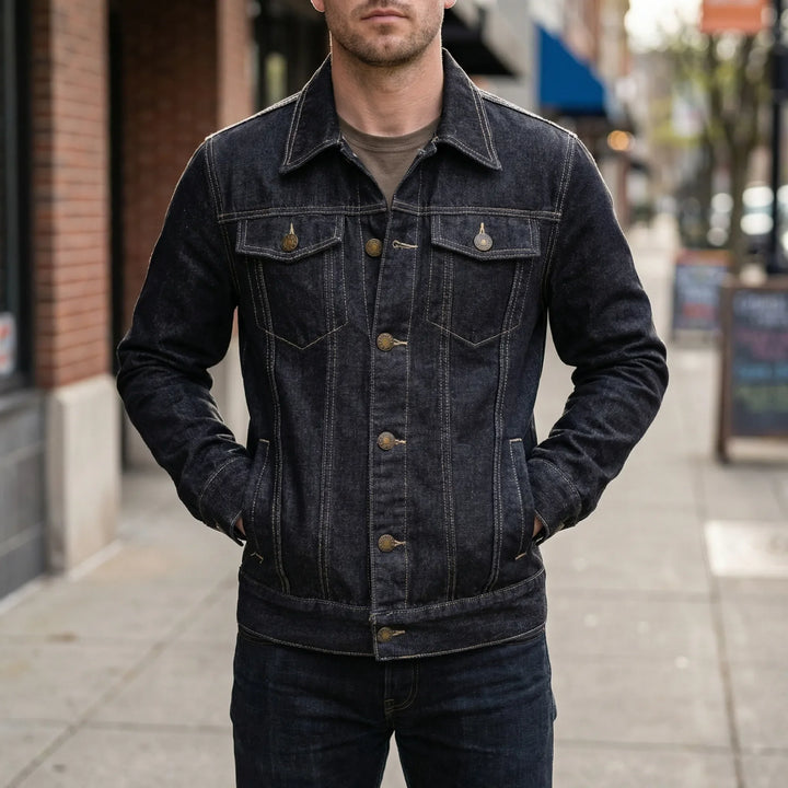 Trucklyn - Classic Button-Front Trucker Jacket