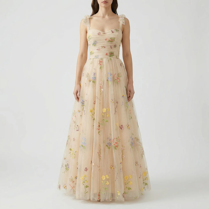Tullevara - Embroidered Tulle Ball Gown