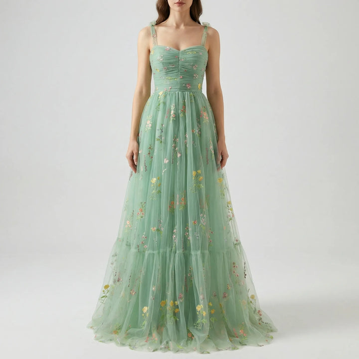 Tullevara - Embroidered Tulle Ball Gown