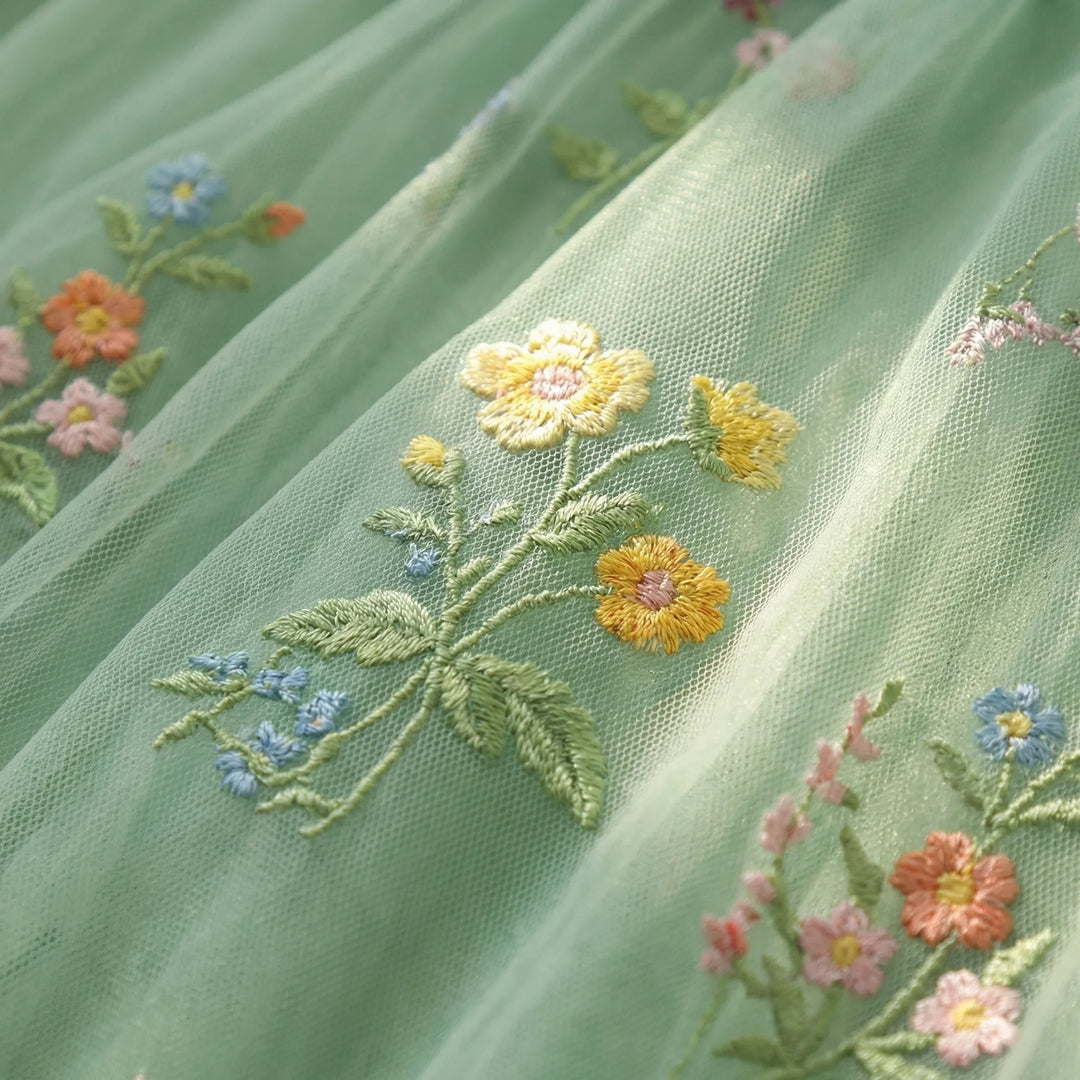 Tullevara - Embroidered Tulle Ball Gown