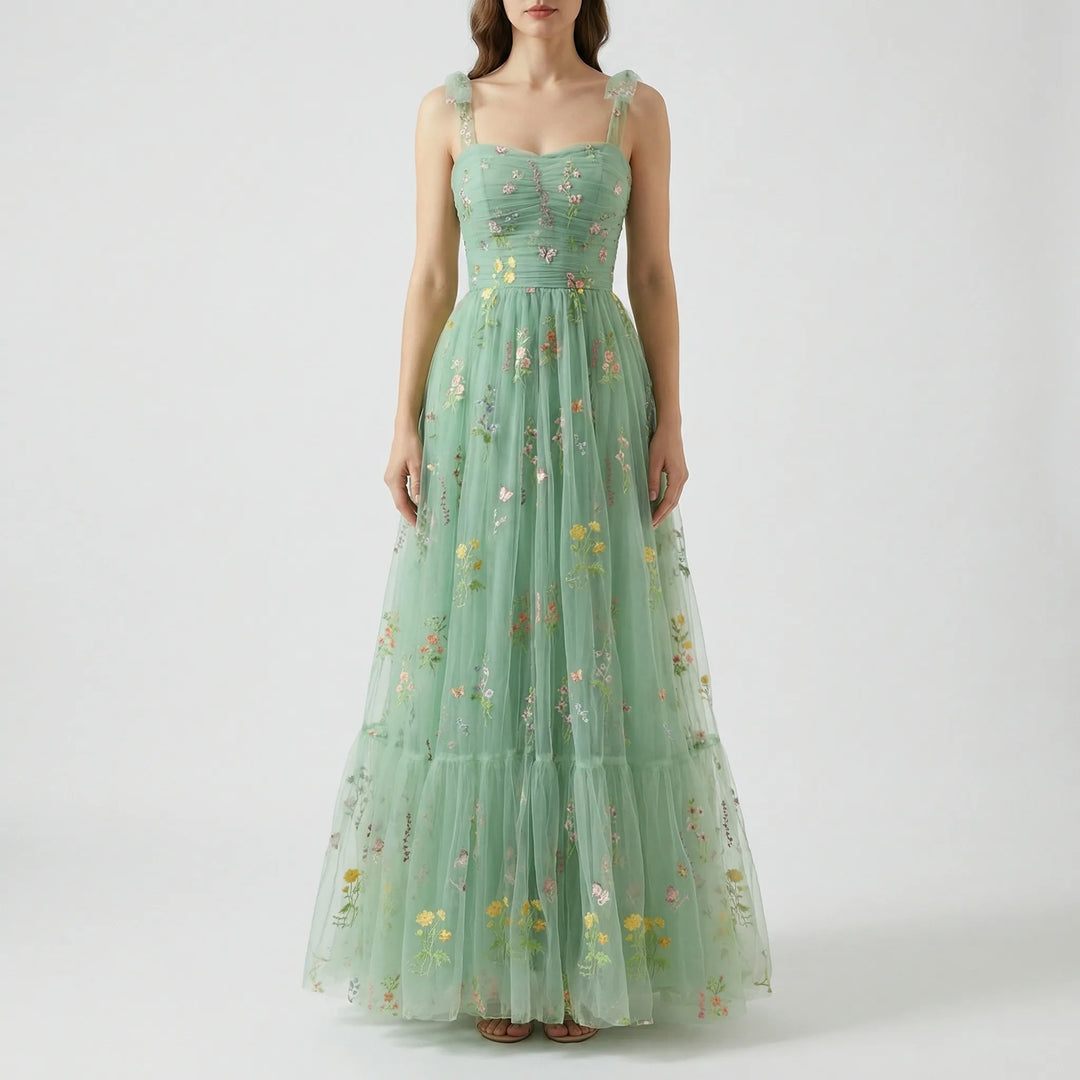 Tullevara - Embroidered Tulle Ball Gown
