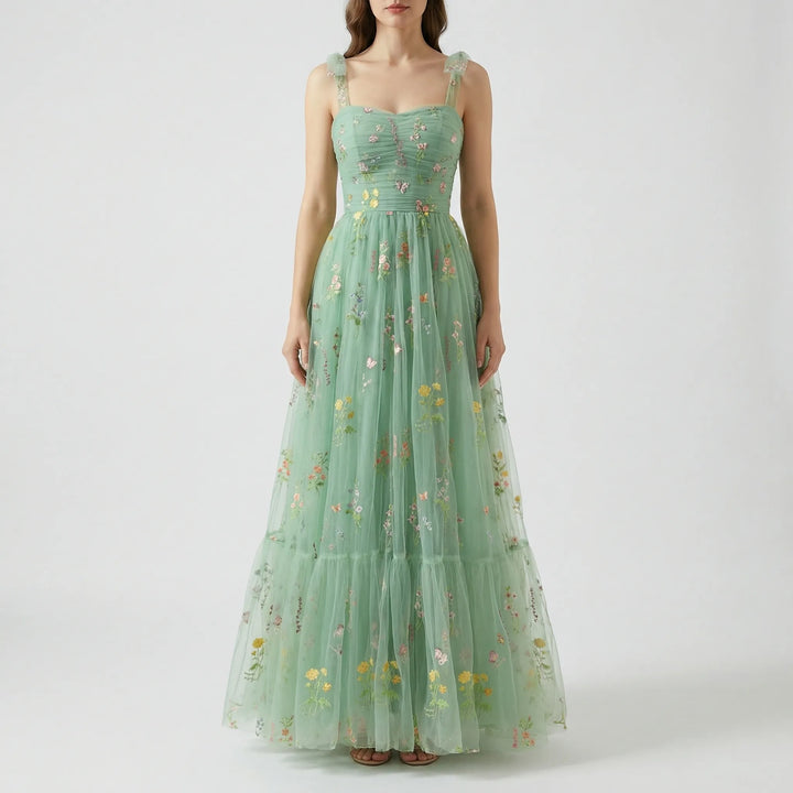 Tullevara - Embroidered Tulle Ball Gown