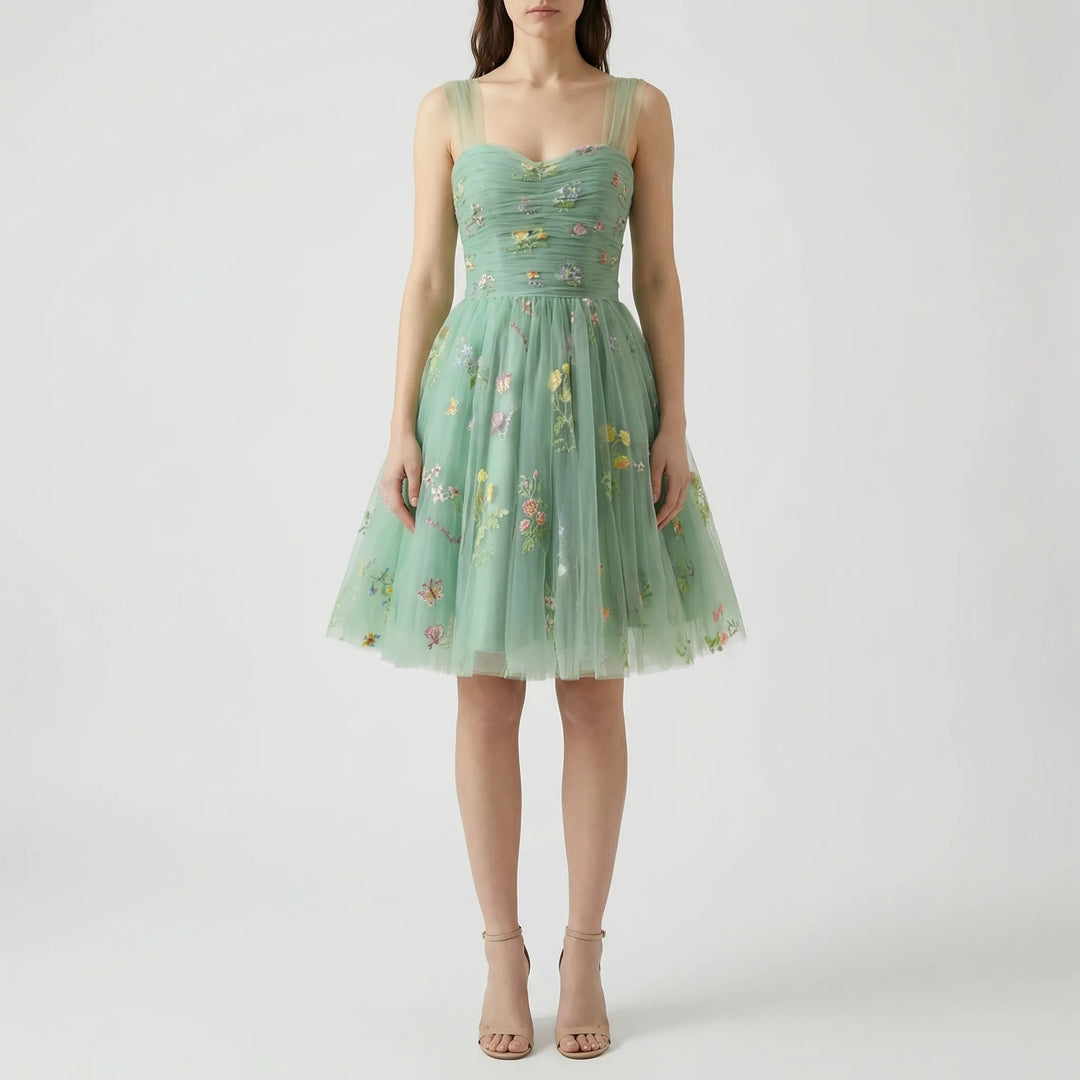 Tullevara - Embroidered Tulle Ball Gown