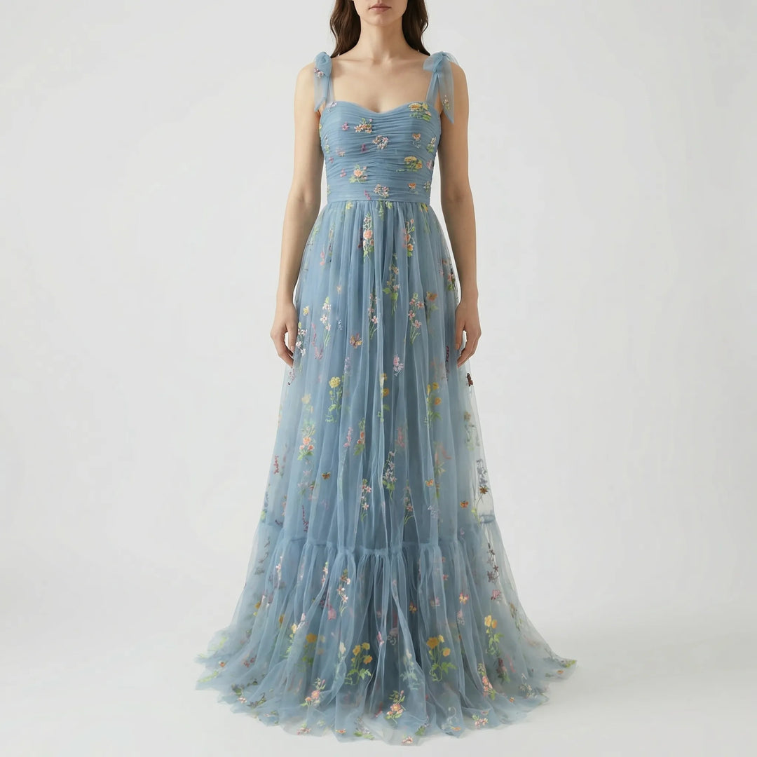 Tullevara - Embroidered Tulle Ball Gown