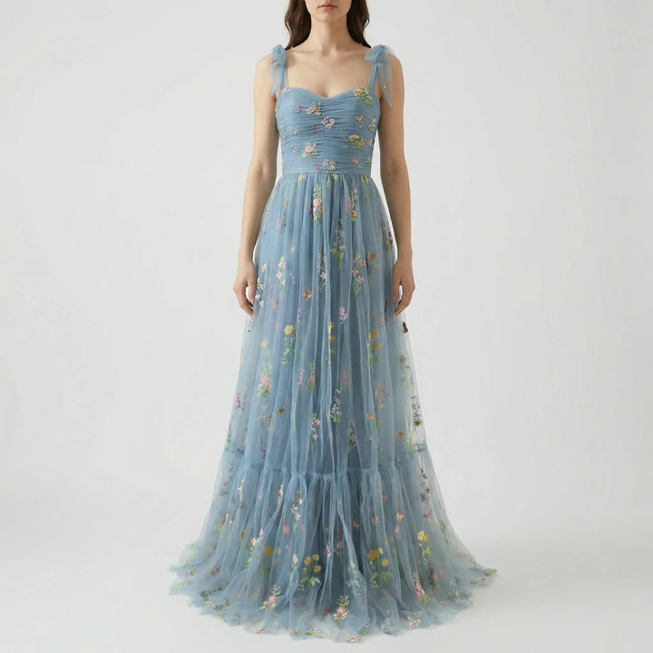 Tullevara - Embroidered Tulle Ball Gown