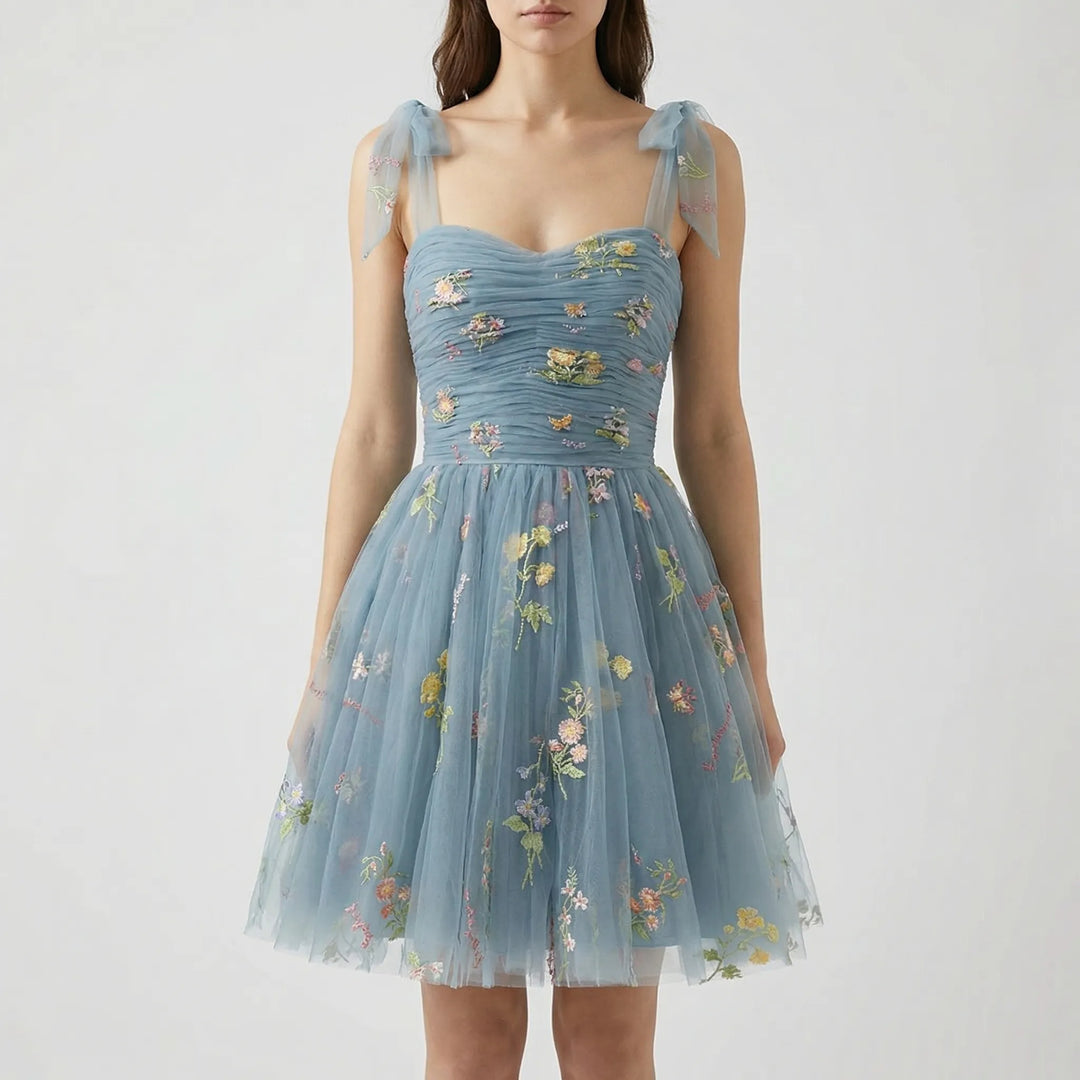 Tullevara - Embroidered Tulle Ball Gown