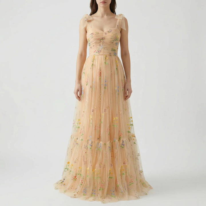 Tullevara - Embroidered Tulle Ball Gown