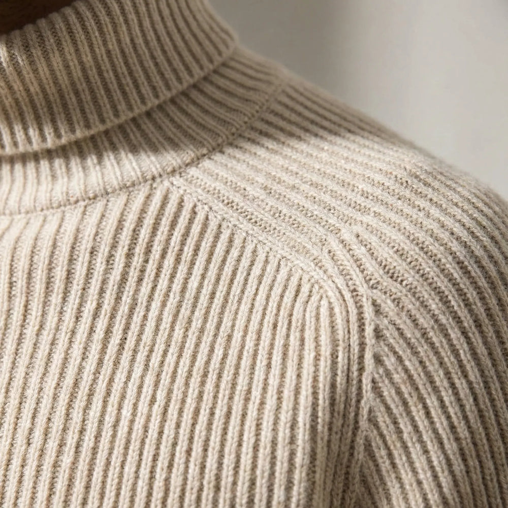 Turtwick - Classic Turtleneck Fine Knit Sweater