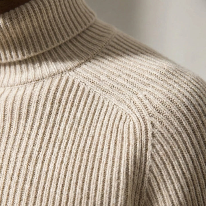 Turtwick - Classic Turtleneck Fine Knit Sweater