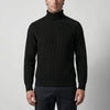Klassisk Turtleneck Fina Stickad Tröja för Män