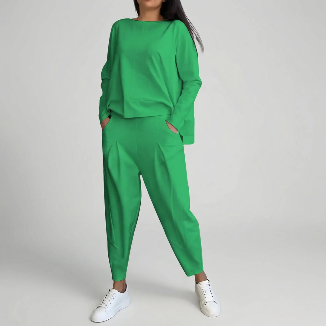Twinova - Coordinated Long-Sleeve Top And Pants Set