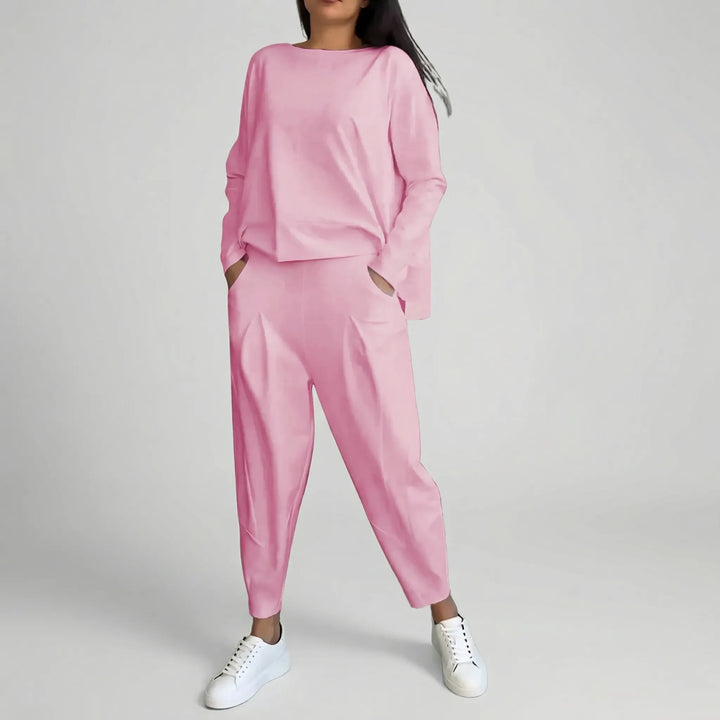 Twinova - Coordinated Long-Sleeve Top And Pants Set