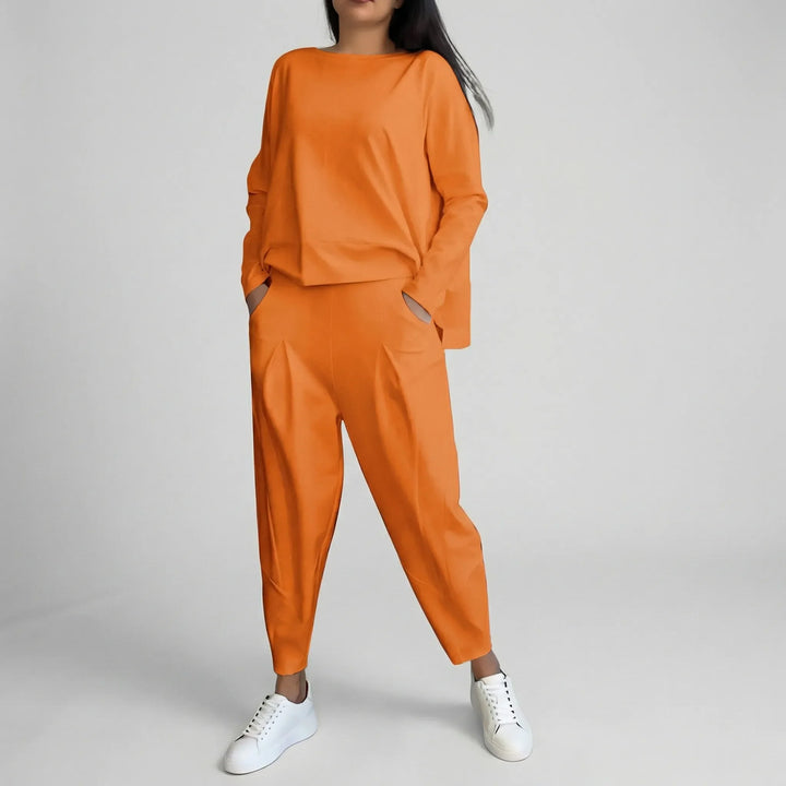 Twinova - Coordinated Long-Sleeve Top And Pants Set