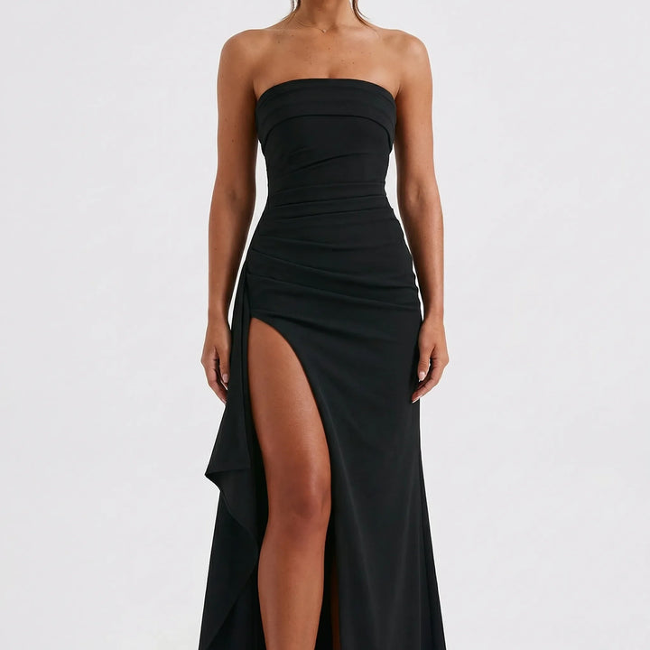 Twistara - Off-Shoulder Twisted Maxi Dress