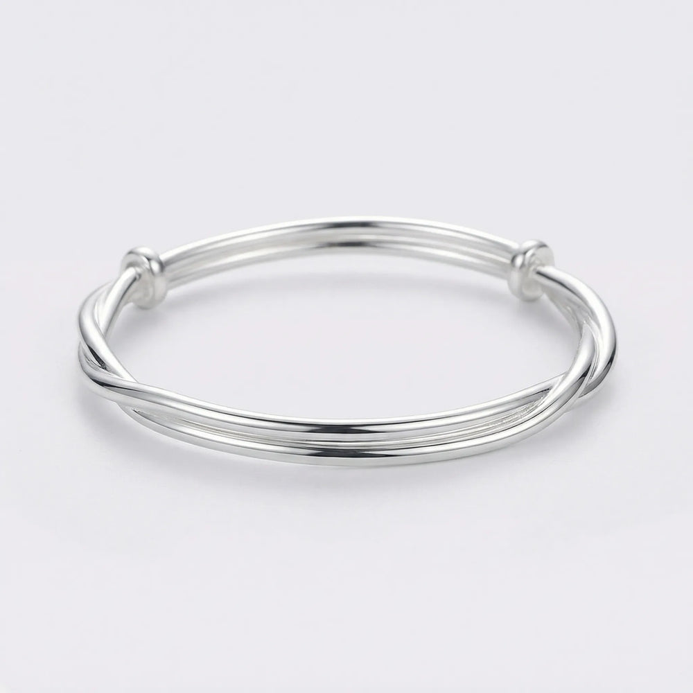Twivara - Twisted Open Cuff Bangle Bracelet