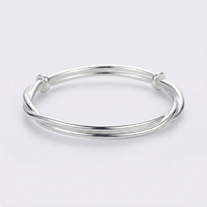 Twivara - Twisted Open Cuff Bangle Bracelet