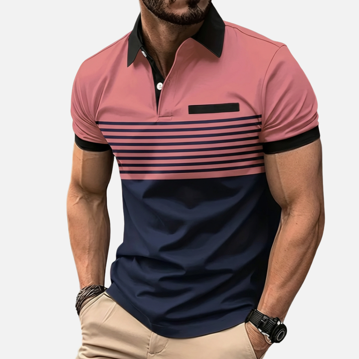 Enkel stil och bra passform polo för män