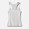 Osynlig Rem Ribbad Tank Top för Kvinnor