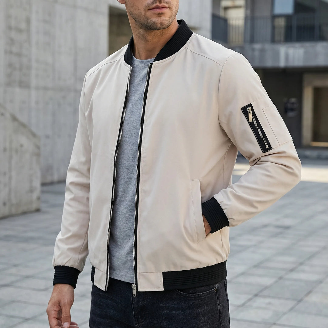 Vanturo - Slim Silhouette Men's Bomber Jacket