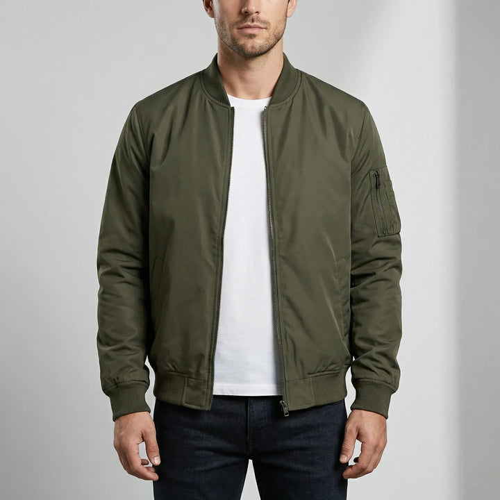 Vanturo - Slim Silhouette Men's Bomber Jacket