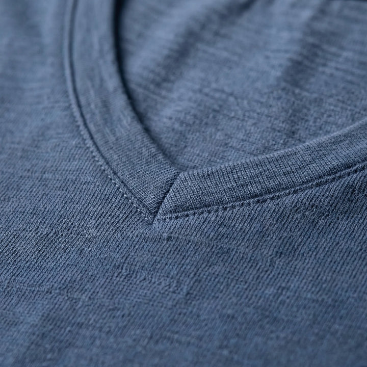 Veclaro - Classic V-Neck Short Sleeve Tee